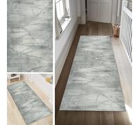 Poaegle Rug Runner Hallway Long Washable Kitchen Runner Abstract Non-Slip Rug Runner 40 x 250 cm Durable Runner Rug Hallway Runner Corridor Sold by the Metre