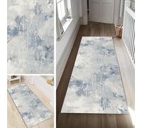 Poaegle Rug Runner Hallway Long Washable Kitchen Runner Abstract Non-Slip Rug Runner 50 x 150 cm Durable Runner Rug Hallway Runner Corridor Sold by the Metre