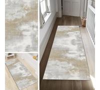 Poaegle Rug Runner Hallway Long Washable Kitchen Runner Abstract Non-Slip Rug Runner 60 x 400 cm Durable Runner Rug Hallway Runner Corridor Sold by the Metre