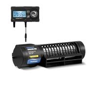 Poafamx Aquarium Chiller, DC12V Aquarium Cooling Fan with 3-Speed Adjustable Controller, Cross-Flow Fish Tank Cooler for Axolotl, Automatic Temperature Control Aquarium Cooler (3W)