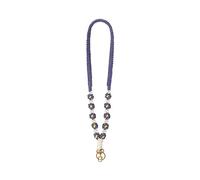 Poagoep Lanyard for Keys Cute Flower Neck Lanyard for Women Long Macrame Neck Lanyard for Keys ID Badges School ID Wallet, Blue, Medium