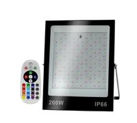 POAHNCU Security Lights, Floodlight Outdoor Wall Light Park 200W Colorful RGB with Remote Control 100W Color Changing LED for Garden, Garage, Yard(200W)