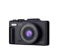 POAHNCU Sports camera, 4K Digital Camera for Photography and Zoom Compact Vlogging 180° Flip Screen with Flash for Cycling/Pet Vlogging(32G Card)