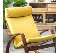 Poang Armchair Cushion, 1 Piece Soft Cushion Replacement with Removable Cotton Cover, Non Slip, Thick Padded, Yellow