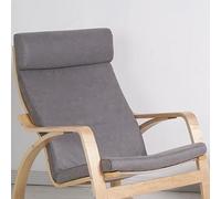 Poang Armchair Cushion, 1 Piece Soft Cushion Replacement with Removable Cotton Cover, Non Slip, Thick Padded, Gray