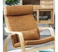 Poang Armchair Cushion, 1 Piece Soft Cushion Replacement with Removable Cover, Non Slip, Thick Padded, Burlap Orange