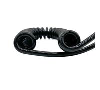 POASDJDC Filo a spirale a molla per cornetta 17AWG 6 Core Spiral Telescopic Spring Cable Wire 2-15 Meters Stretch Length(Stretch 6 Meters)