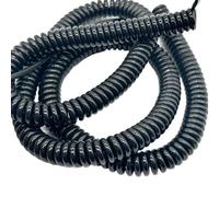 POASDJDC Filo a spirale a molla per cornetta 24AWG Stretch 13 Meters Shielded Spiral Cable 9-25 Cores Polyurethane Telescopic Wire(19 cores)