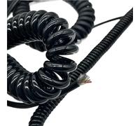 POASDJDC Filo a spirale a molla per cornetta 26AWG Telescopic Spring Cable 15 Core 0.15mm² Shielded Spiral Wire 1-15m(Stretch 8 Meters)