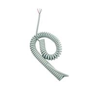 POASDJDC Filo a spirale a molla per cornetta 9 Core 26AWG Spring Stretch Cable Gray Spiral Shielding 1-20 Meters(20 Meters)