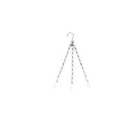 POASDJDC Garden Plant Hangers Chains Hanging Basket Chains 3 Pcs 40cm Multicolor Metal Planter Holder For Garden Plant(Silver1)