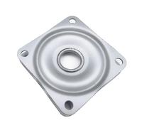 POASDJDC Swivel Base Replacement Iron Galvanized Swivel Base for Office Chairs Stools Magazine Racks Displays 50x50mm