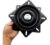 POASDJDC Swivel Base Replacement Seat Swivel Base Mount Plate 6.5 inch Black For Office Chair Bar Stool Recliner