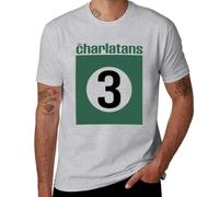 POAtuNAT Charlatans 3 T-Shirt Sweat Shirt Boys White t Shirts Tops Anime t-Shirt t Shirts for Men Cotton 1 Grey XL