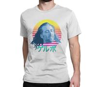 POAtuNAT Leisure Nicolas Cage T-Shirt for Men Crew Neck Cotton T Shirt Vintage Short Sleeve Tees Clothes 1 Grey S