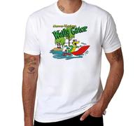 POAtuNAT Wally Gator Motor Boating T-Shirt Shirts Graphic tees Plus Size Tops Fitted t Shirts for Men White L