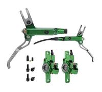 POAYUEWR Hydraulic Disc Brake 2 Piston MTB Brake Caliper E2 Mountain Bike Brake Oil Pressure 800mm 1550mm Front Rear Bike Brake Drum(Green 1 Pair)