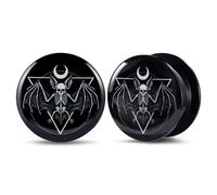 POBAISITER 1 Pair Acrylic Solid Screw On Ear Plugs Tunnels Jesus Christ Epoxy Allergy Free 2g - 1 Inch Stretcher Art Color Portrait Drawing For Women For Men Body Piercing Jewelry