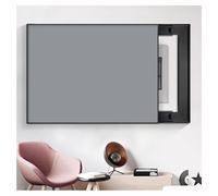 Pobbycrafm Meter Box Cover Sliding Electrical Panel Cover Hide Meter Box Wall Art Fuse Box Cover Cabinet Decorative Electrical Panel Cover Dark grey 45 * 35cm