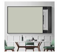 Pobbycrafm Meter Box Cover Sliding Electrical Panel Cover Hide Meter Box Wall Art Fuse Box Cover Cabinet Decorative Electrical Panel Cover Grey green 60 * 45cm