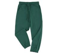 POBIDOBY Kids Cotton Jogger Pants, Unisex Drawstring Sweatpants Elastic Cuff Tracksuit Bottoms Casual Sports Trousers for Boys Girls Aged 5-11 Years