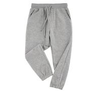 POBIDOBY Kids Cotton Jogger Pants, Unisex Drawstring Sweatpants Elastic Cuff Tracksuit Bottoms Casual Sports Trousers for Boys Girls Aged 5-11 Years