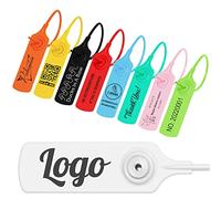 Pobsuier 100Pcs Custom Clothing Tags Personalized Logo Label Plastic Security Seals for Garment Shoe Cap 200mm/7.8"
