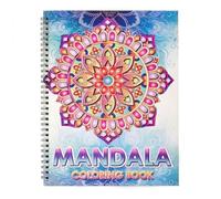Pobuu Mandalas Colouring Books for Adults,Unique Mandala Pattern for Relaxation, Adults Colouring Book Spiral Bound,Relaxing Colouring Books for Women