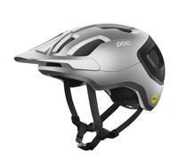 POC Axion Race MIPS Bike Helmet - Finely tuned trail protection with patented technology, Mips Integra and full adjustability , Uranium Black/Argentite Silver Matt, S (51-54cm)