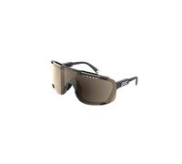POC Devour Mid Sunglasses in Uranium Black with Clarity Trail and Partly Sunny Silver Cat. 2 Lenses one size