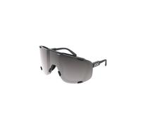 POC Devour+ Sunglasses in Uranium Black with Clarity Road and Sunny Silver Cat. 3 Lenses one size