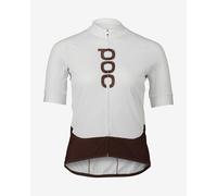 POC Essential Road Logo Short Sleeve Jersey White Brown Women - L