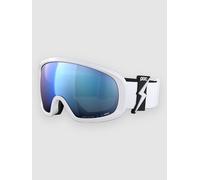 POC Fovea Mid Blixten White Goggle partly sunny blue Uni