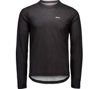 POC - Lightweight breathable T-shirt - M's Motion Air LS Jersey Uranium Black for Men in Recycled Polyester - Size M Black M