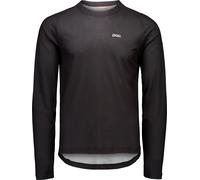 POC - Lightweight breathable T-shirt - M's Motion Air LS Jersey Uranium Black for Men in Recycled Polyester - Size L Black L