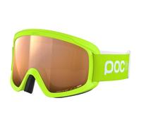 POC Pocito Opsin - Ski Google for kids that gives comfort, security and a wide field of view, Fluorescent Yellow/Green/Partly Sunny Light Orange