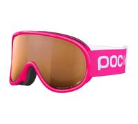 POC Pocito Retina Ski Google for kids that gives comfort, security and a wide field of view, Fluorescent Pink/Partly Sunny Light Orange