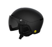POC - Ski helmet with integrated visor/peak - Obex Visor Uranium Black Matt/Clarity Universal/Sunny/Grey for Men - Size 51-54 cm Black 51-54 cm