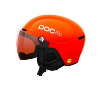 POC - Ski/snowboard helmet with visor/peak - POCito Obex Visor Fluorescent Orange/Clarity POCito/Partly Sunny - Kid Size 51-54 cm Orange 51-54 cm