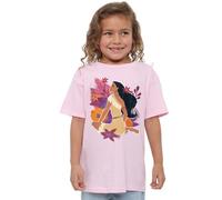 Pocahontas Flowers Girls T Shirt, Pink, 5-6 Years