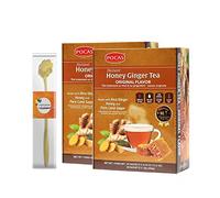 POCAS Instant Honey Ginger Tea 20 Sachets 12.6 Oz (360 g) (2-PACK) (Original Flavor)