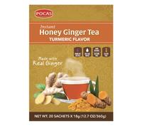 Pocas Instant Honey Ginger Tea Turmeric Flavor