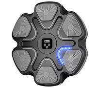 POCDOKYZ Mini Music Boxing Machine, Smart Music Boxing Machine, Children Home Exercise Response Training, 9 Speed Modes + Counting Mode + USB Charge, 38×38cm,Black