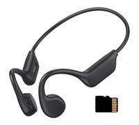 POCDUUA Bone Conduction Swimming Headphones - IPX68 Waterproof, Built-in 32GB MP3 Player, 10H Battery, Magnetic Charging for Sports & Underwater Activities,Black