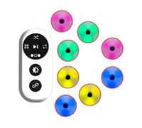 POCDUUA Reaction Training Light, 4 Modes 4 Color Agile Fitness Light with Smart Remote Control & 270° Viewing Angle, Hand-Eye Coordination Training & 56MM Round for Athletes Fitness Sports,8 Lights