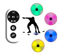 POCDUUA Reaction Training Light, 4 Modes 4 Color Agile Fitness Light with Smart Remote Control & 270° Viewing Angle, Hand-Eye Coordination Training & 56MM Round for Athletes Fitness Sports,4 Lights