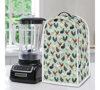 Poceacles Chicken Hen Print Kitchen Blender Covers, Blender Dust Stand Mixer or Coffee Maker Cover Dust Proof Stain Resistant Blender Cover