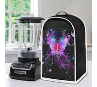Poceacles Colorful Butterfly Pattern Food Processor Cover Anti Fingerprint Dust Proof Home Kitchen Stain Resistant Blender Cover, Blender Dust Cover