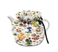 Poceacles Colorful Mushroom Print Tea Cosy, Kitchen Pot Dust Cover, Breakfast Warmer, Insulation and Keep Warm Pot Cover for Home, Kitchen, Table, Hotel, Tea Party, Restaurant, Wedding