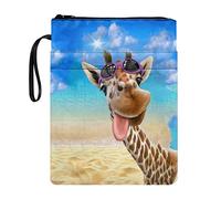 Poceacles Giraffe Design Book Covers for Hardcovers Book Sleeve for Book Lovers Book Protector Pouch Paperback Textbook Purse Tablet Sleeve Bag